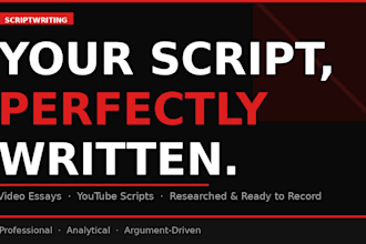 write retention focused youtube scripts for video essays