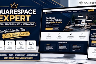 build squarespace website, squarespace redesign, squarespace, landing page