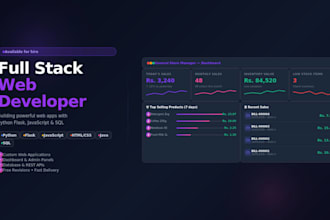 build a full stack web app with python flask