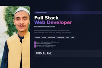build a full stack web app with python flask