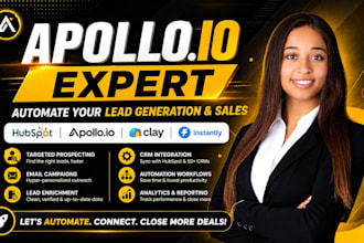 setup apollo io sequences hubspot clay com CRM workflows and ai automation
