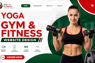design yoga health and fitness website, do wix wordpress sport mental website
