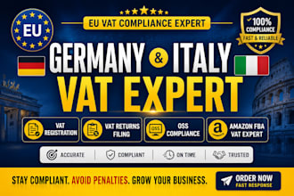 register and file germany and italy vat, oss, eu tax compliance