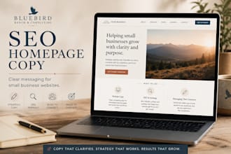 write custom SEO or GEO website homepage copy
