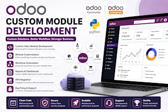 develop custom odoo modules and features