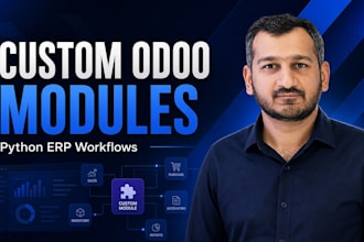 develop custom odoo modules and erp features