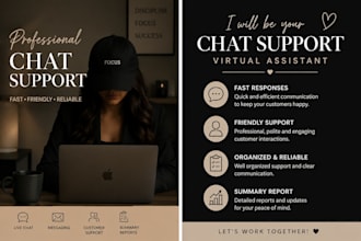 provide customer chat support services