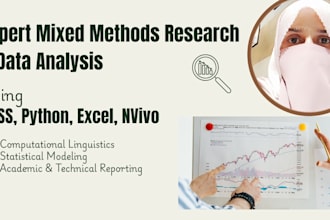 provide mixed methods research and statistical data analysis