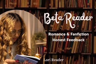 provide honest feedback for your romance or fanfiction