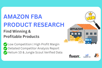 do professional amazon fba product research for private label