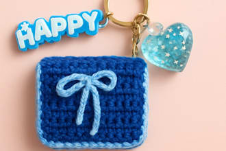make cute handmade crochet keychains and amigurumi charms