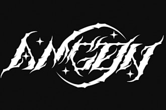 design custom metal logo for band, album and merch