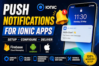 setup push notifications in your ionic app