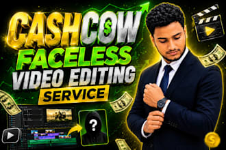 do cashcow, faceless video editing