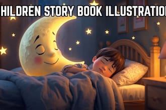 illustrate children story book illustration and kids children story book