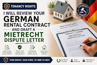 review german rental contract, draft mietrecht dispute letters and tenant right