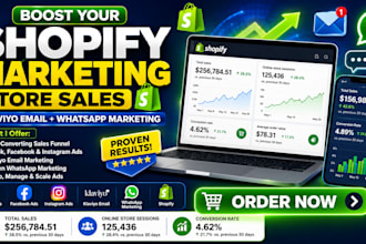 promote ecommerce shopify store with shopify marketing to boost store sales