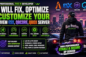 fix optimize customize fivem esx qbcore qbox server fast