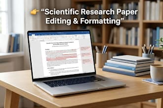 proofread, edit, and format scientific research papers for publication