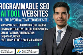 build a programmatic seo website or ai tool website for passive income