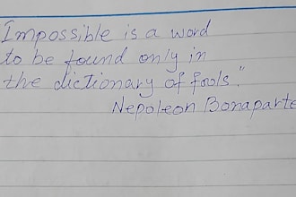 handwrite notes and letters