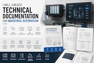 create technical documentation for industrial automation