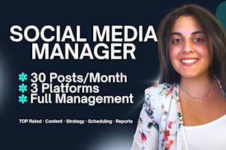 be your social media marketing manager and content creator