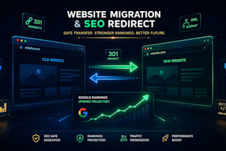 migrate your website and set up safe redirects to protect your rankings