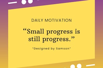 design attractive canva social media posts with captions