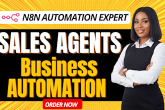 build n8n make com ai sales agent and business automation system