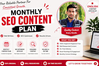 be your monthly SEO blog content writer