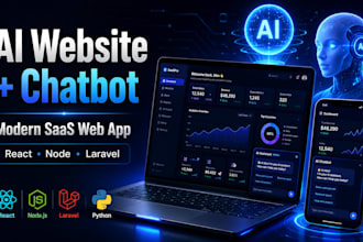 build ai website, ai chatbot, saas web app