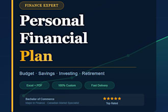 create a financial plan to help you build wealth