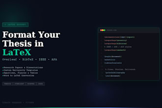 format your research paper and thesis in latex overleaf