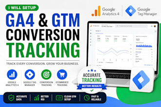 setup ga4 and google tag manager conversion tracking