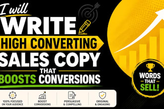 write high converting sales copy that boosts conversions