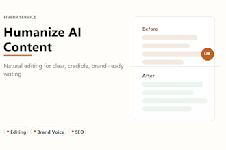 humanize and edit ai content so it sounds natural, credible, and on brand