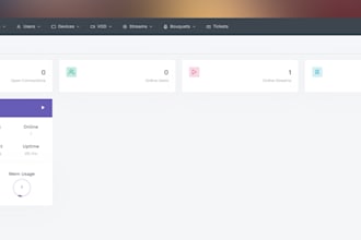 build an xui one server for you with dedicated server, xtream ui , vod stream