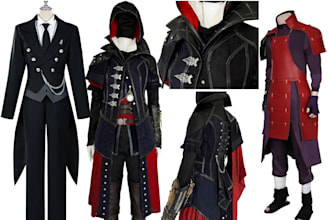 do custom cosplay anime cosplay commission sewing costume fabric fashion design