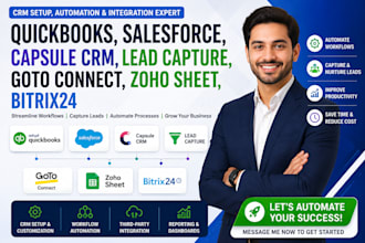 quickbooks salesforce capsule crm lead capture goto connect zoho sheet bitrix24