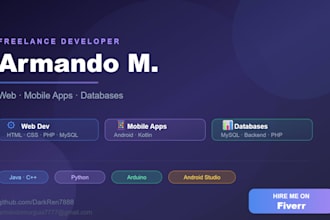 a website, mobile application, or database that you need