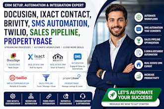 docusign ixact contact brivity sms automation twilio sales pipeline propertybase