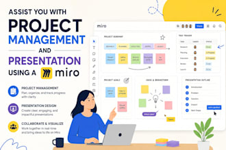 assist you with project management and presentation using a miro board