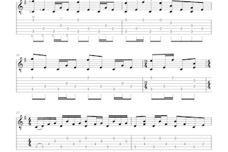 transcribe guitar tabs and sheet music in musescore