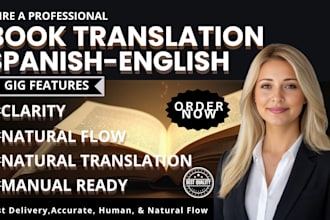 translate and proofread fiction and nonfiction spanish books
