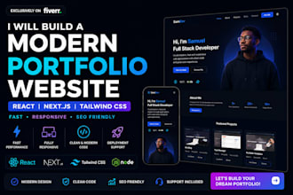 design and develop a stunning personal portfolio website