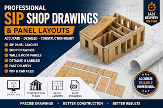 create professional sip shop drawings and panel layouts for construction