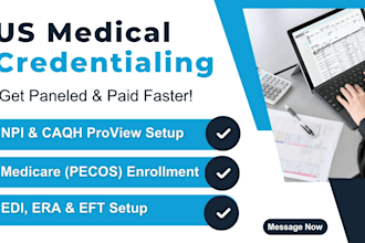 do US medical credentialing caqh and medicare enrollment