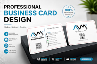design a modern and professional business card