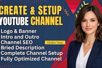 create and setup youtube channel